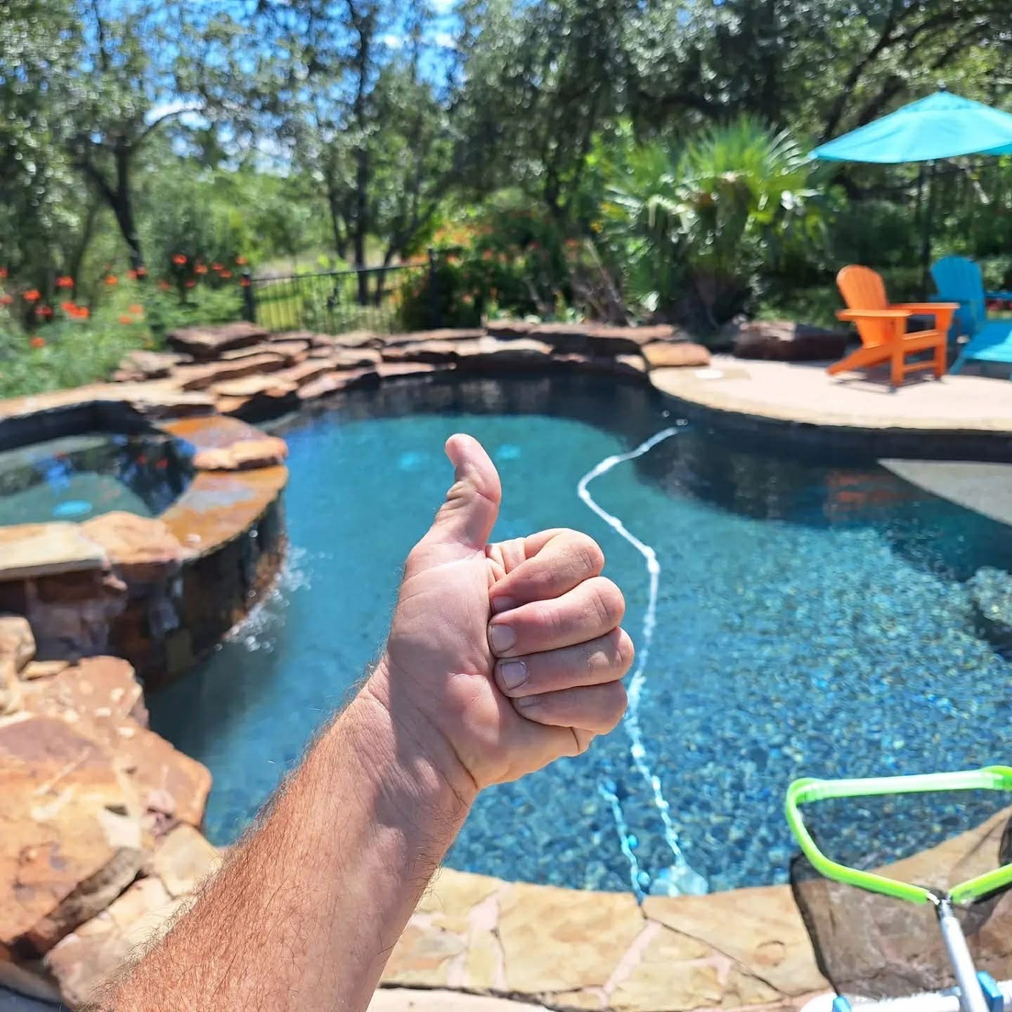 Residential pool balanced by The Pool Police — Rollingwood TX