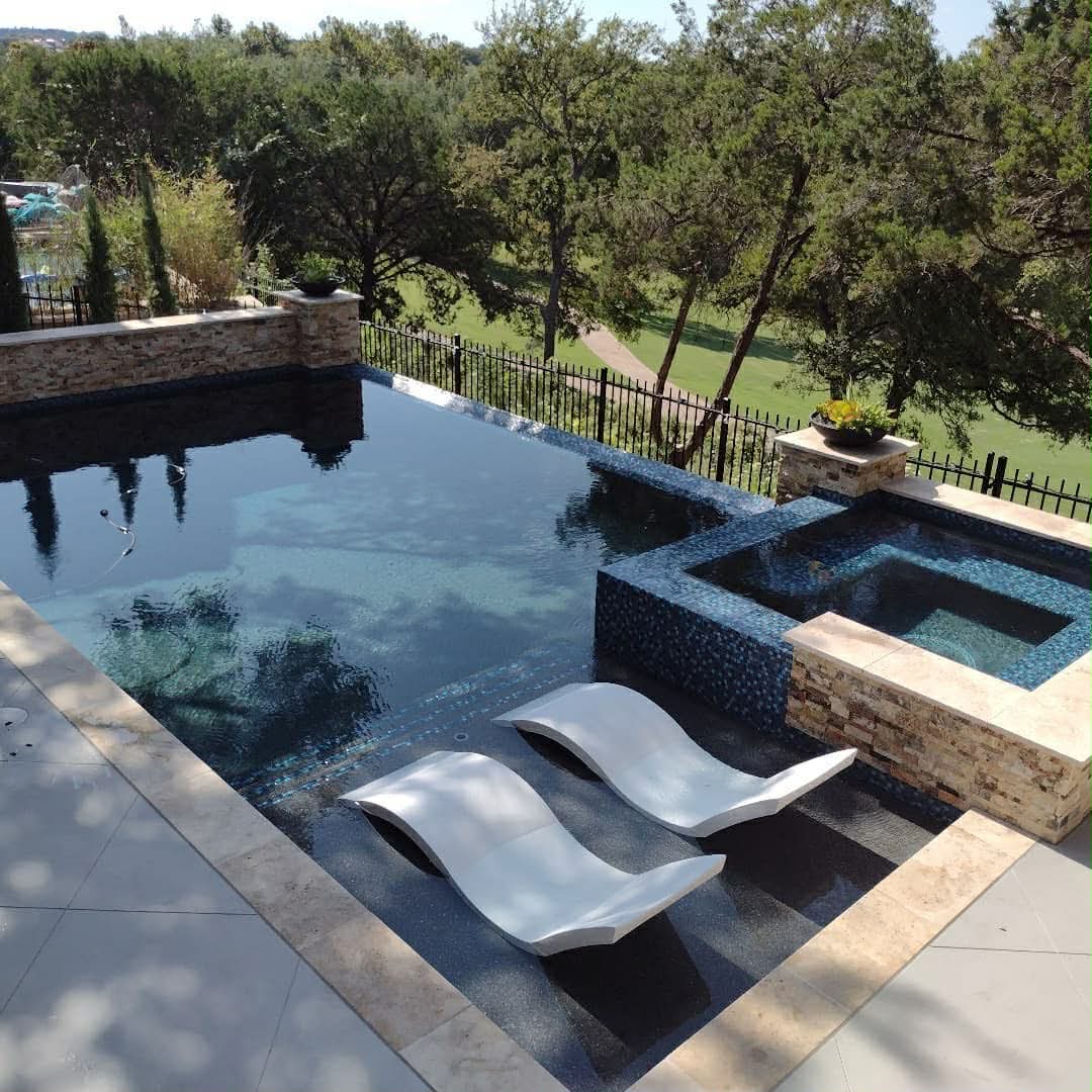 Clean backyard pool — Lost Creek Austin TX, Pool Police