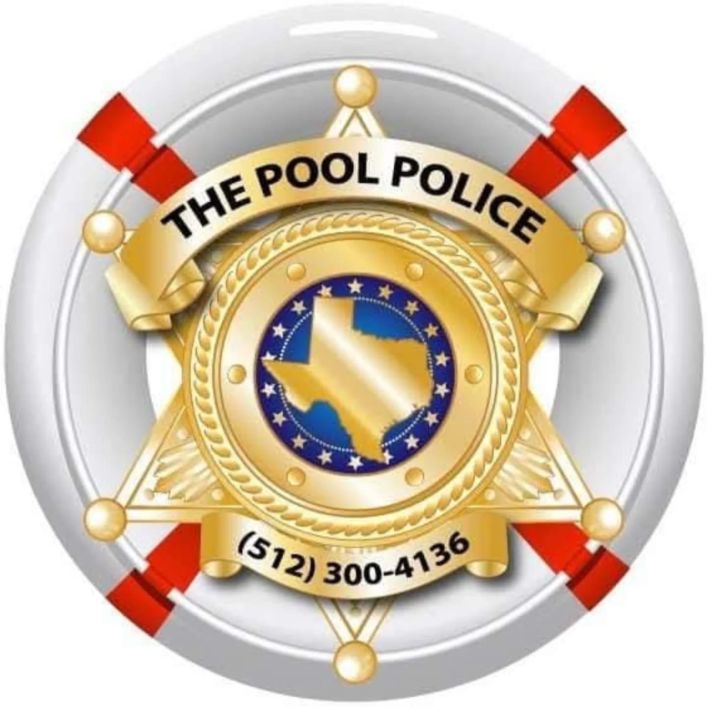 The Pool Police badge logo